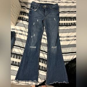 Bootcut Ripped jeans